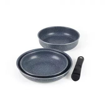 Russell Hobbs RH03297 Nightfall Stone 4 dalių Smart Clip keptuvių rinkinys