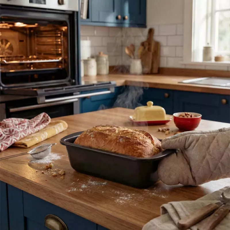 Russell Hobbs RH03893 Everyday Loaf Tin, Carbon Steel, Non-Stick, Charcoal, 230x120x65mm