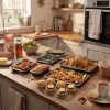 Russell Hobbs RH03903 Stacking 7 Piece Bakeware Set, Carbon Steel, Non-Stick, Charcoal Grey