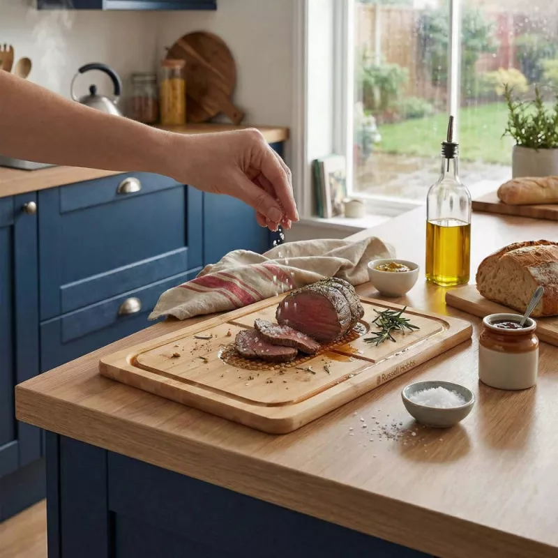 Russell Hobbs RH04066 Element Bamboo Carving Board 44 x 30 cm