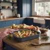 Russell Hobbs RH04097 Nightfall Stone kepimo indas su grotelėmis - pilka, anglinis plienas, 38 cm