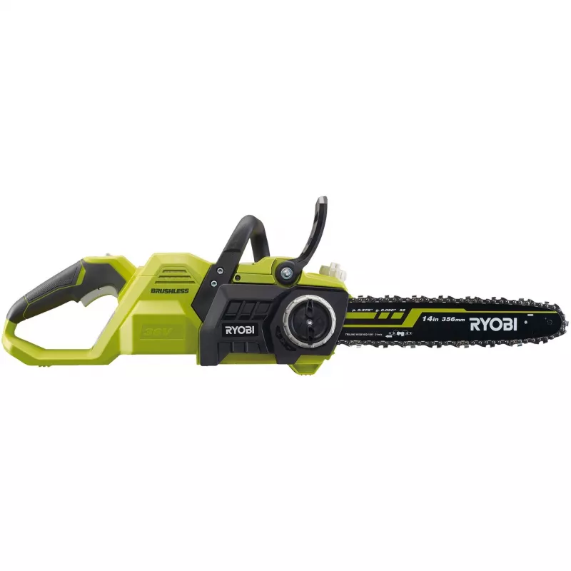 RYOBI MAX POWER belaidis grandininis pjūklas RY36CSX35A-0, 36V (Žalia/Juoda, tik įrankis)