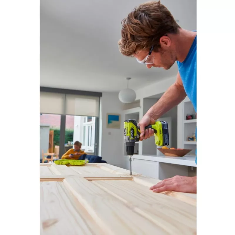 RYOBI ONE+ 18V akumuliatorinis smūginis gręžtuvas R18PD5-220S, 2x 2.0Ah Li-Ion baterijos