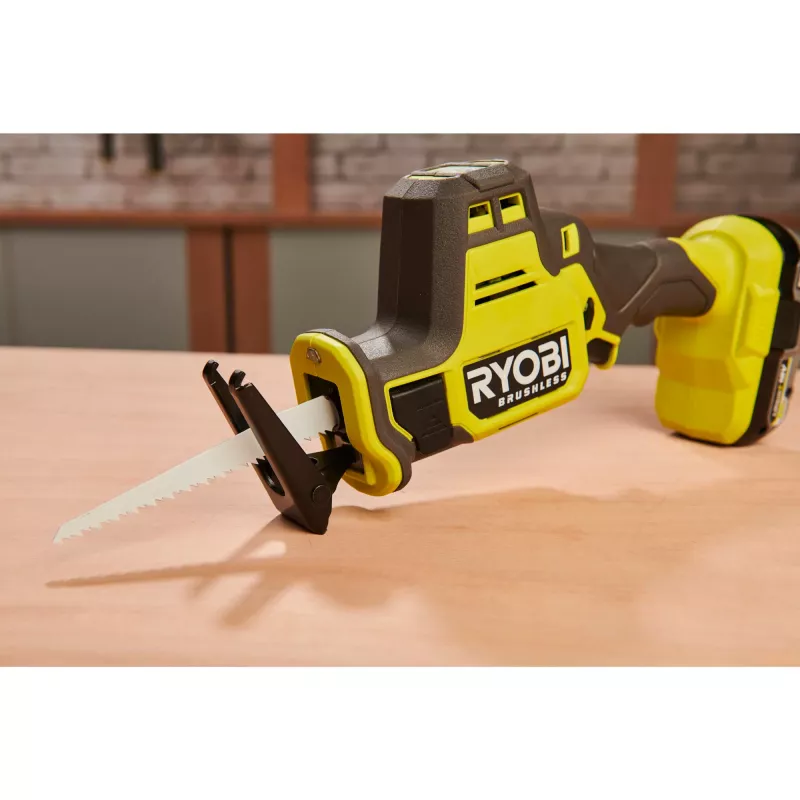 RYOBI ONE+ bešepetėlis stūmoklinis pjūklas RRS18CBL-0, 18V (žalia/juoda, be įrankių)