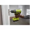 RYOBI ONE+ belaidis gręžtuvas-suktuvas R18DD7-220S, 18 V (žalia/juoda, 2x Li-Ion 2.0 Ah baterija, įrankių krepšys)
