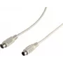 S CONN MAXIMUM CONNECTIVITY ShiverPeaks PS/2 prailginimo kabelis, 6-pin Mini DIN vyriškas į moterišką, 3,0 m, juodas 78106-3