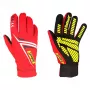 Sabelt G34 Sim Racing pirštinės, suderinamos su jutikliniu ekranu, silikoniniu delnu, 224-230 mm apimtis - raudonos, M