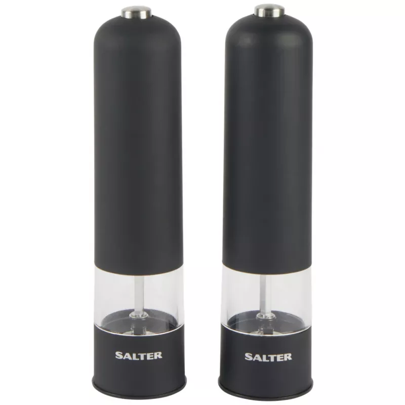 Salter 7524 BKXRUP3 Soft-Touch elektrinis malūnėlių rinkinys, matinė juoda