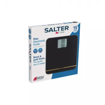 Salter 9075 BGFEU12 Max elektroninės vonios svarstyklės, juodos/auksinės