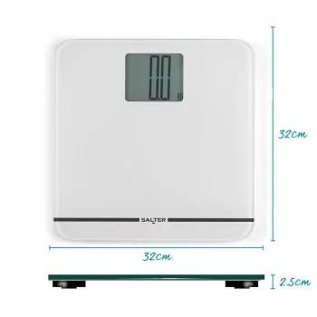 Salter 9075 WFEU12 Max elektroninės vonios svarstyklės, baltos