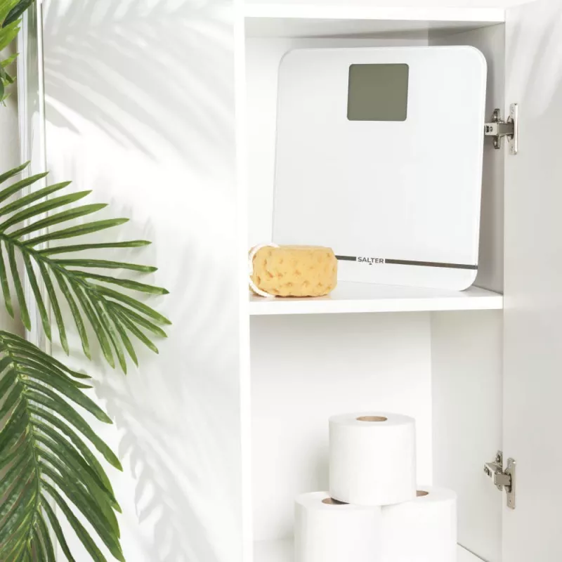 Salter 9075 WFEU12 Max elektroninės vonios svarstyklės, baltos