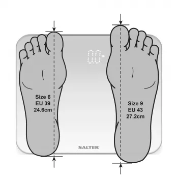 Salter 9204 BFEU12 Phantom elektroninės virtuvinės svarstyklės, juodos, 5 kg talpa, 1 g padalomis, LCD ekranas, grūdinto stiklo platforma