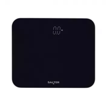 Salter 9204 BFEU12 Phantom elektroninės virtuvinės svarstyklės, juodos, 5 kg talpa, 1 g padalomis, LCD ekranas, grūdinto stiklo platforma