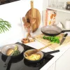 Salter BW12871EU7 Keraminė keptuvė 24 cm - anglies pilka, tinka indukcijai, nelipni
