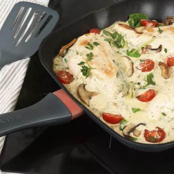 Salter BW13594DU Megastone Excellence 28cm Griddle Pan, Grey