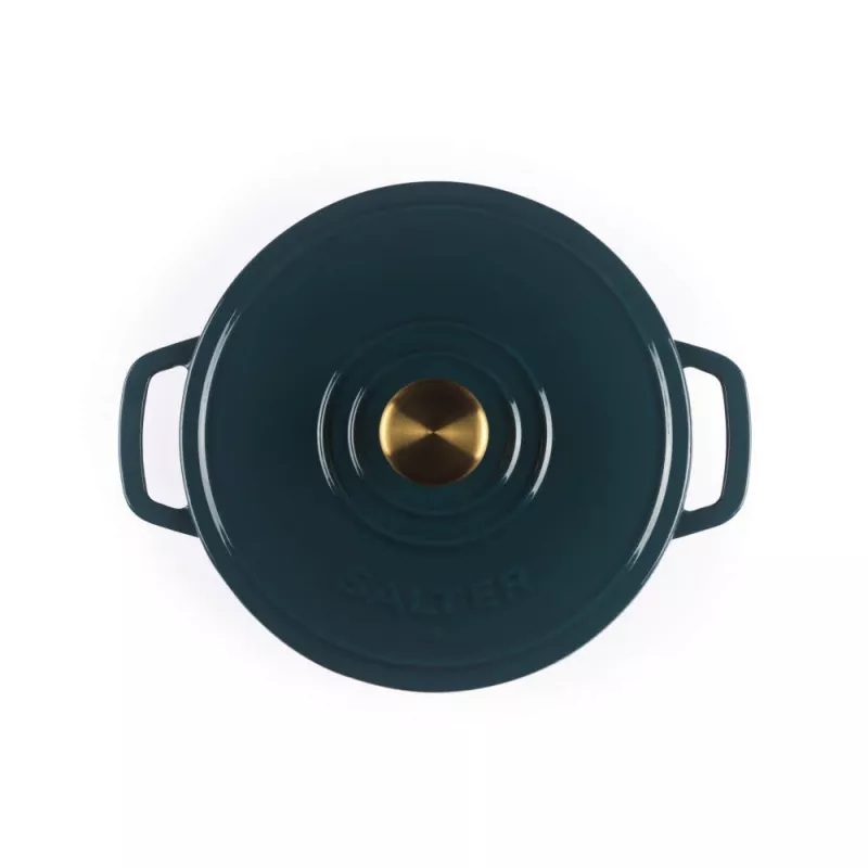 Salter BW14433GR Chester 2L Seklus ketaus troškinimo puodas 20 cm, žalias