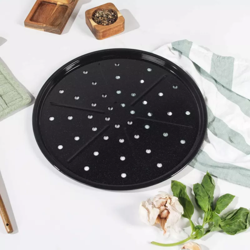 Salter BW14483 Brilliance Pizza keptuvė 32 cm anglinis plienas nelipni pilka