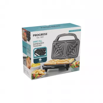 Salter EK2017TFVDE Deep Fill Sandwich Maker 900W Black/Silver