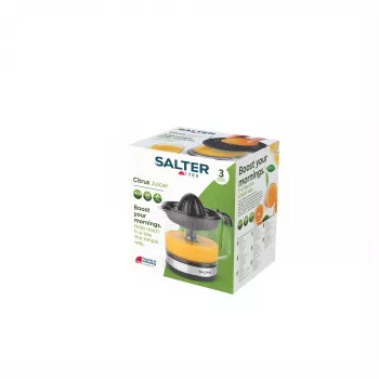 Salter EK5025FVDE elektrinė citrusinių vaisių spaustuvė, 60 W, 1,2 L, juoda/sidabrinė