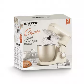 Salter EK5511SBOFVDE Bakes Stand Mixer 1000W 5L Juoda