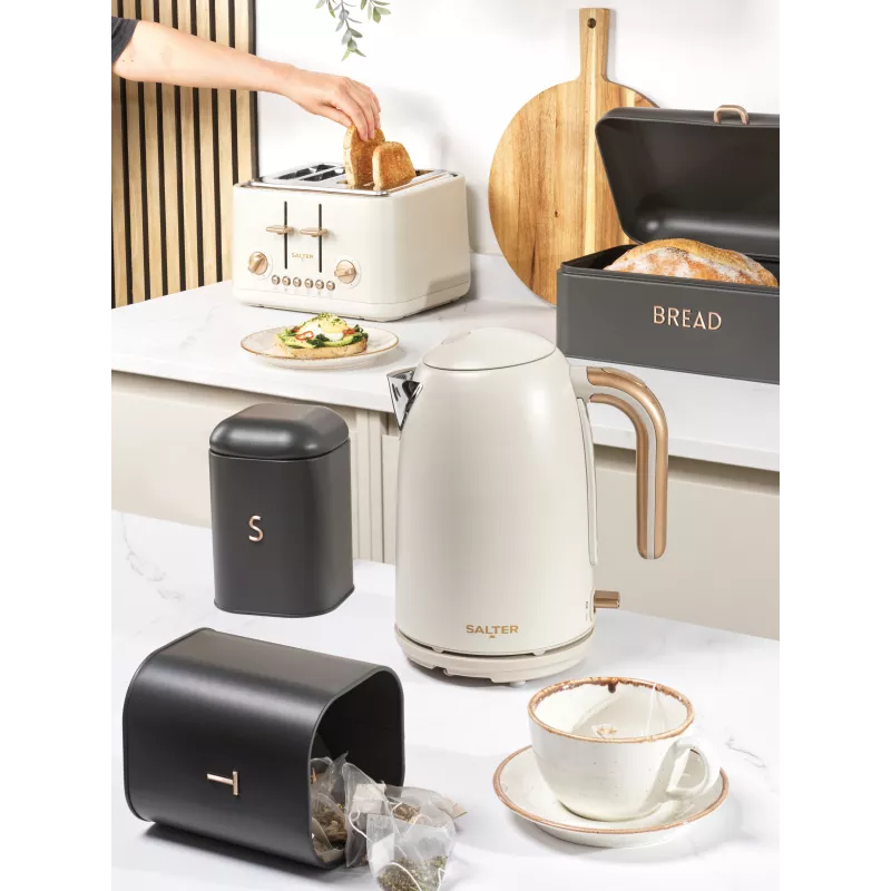 Salter EK6085OBVDE Pebble Rapid Boil Kettle 1.7L 3000W Obsidian Black