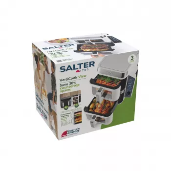 Salter EK6534WHTVDE VertiCook View Oro gruzdintuvė 11L 1800W Balta