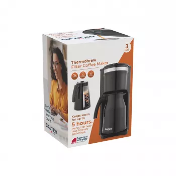 Salter EK6664VDE ThermoBrew filtruotas kavos virimo aparatas 1.25L 900W juodas/nerūdijantis plienas