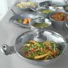 Salter Marblestone Wok 28cm Grey - Forged Aluminium Non-Stick Induction Compatible