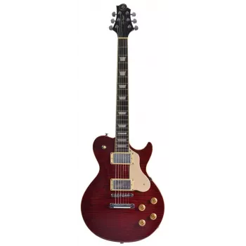 Samick AV 3 TR elektrinė gitara – permatoma raudona