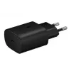 Samsung 25W USB-C Super Fast Charging kelioninis adapteris su USB-C į USB-C kabeliu - juoda