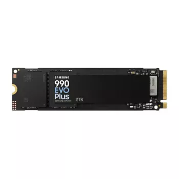 Samsung 990 EVO Plus SSD, 2 TB, M.2, PCIe 4.0, 7150 MB/s, 1350000 IOPS, juoda