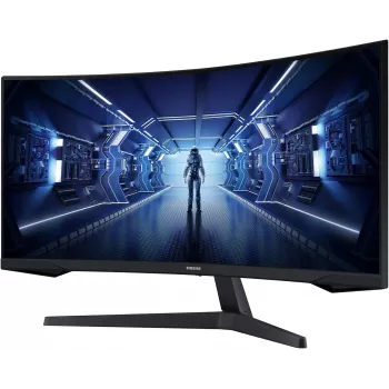Samsung C34G55TWWP 34 colių lenktas WQHD monitorius, 165Hz, 1ms, VA skydelis, AMD FreeSync Premium