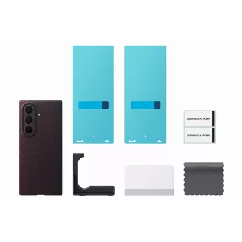 Samsung Carbon Magnet Case, skirtas Galaxy Z Fold 8 Ultra – raudonas (EF-KF976SREGWW)