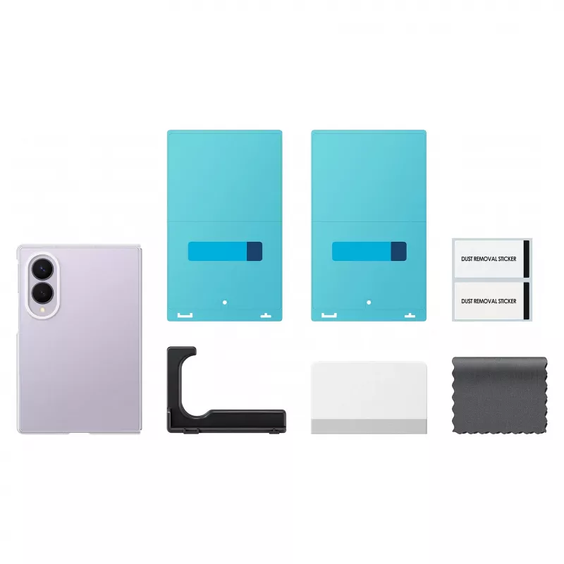 Samsung Clear Case, skirtas Galaxy Z Fold8, permatomas polikarbonatinis galinis dangtelis su belaidžio įkrovimo palaikymu (EF-QF971CTEGWW)
