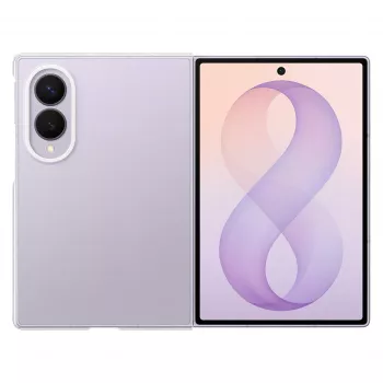 Samsung Clear Case, skirtas Galaxy Z Fold8, permatomas polikarbonatinis galinis dangtelis su belaidžio įkrovimo palaikymu (EF-QF971CTEGWW)