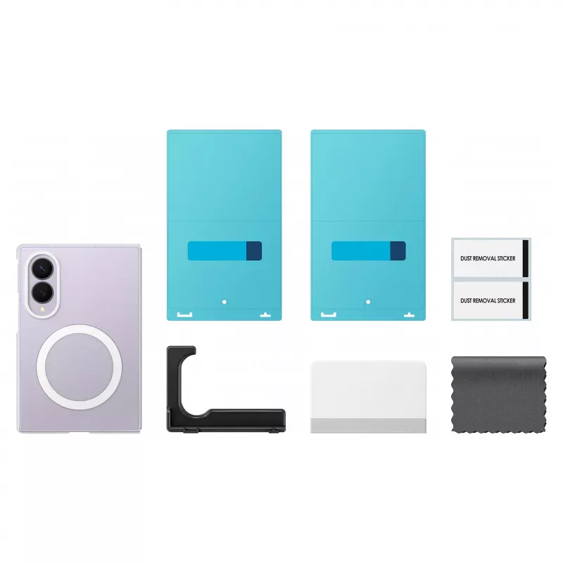 Samsung Clear Magnet Case, skirtas Galaxy Z Fold5, permatomas