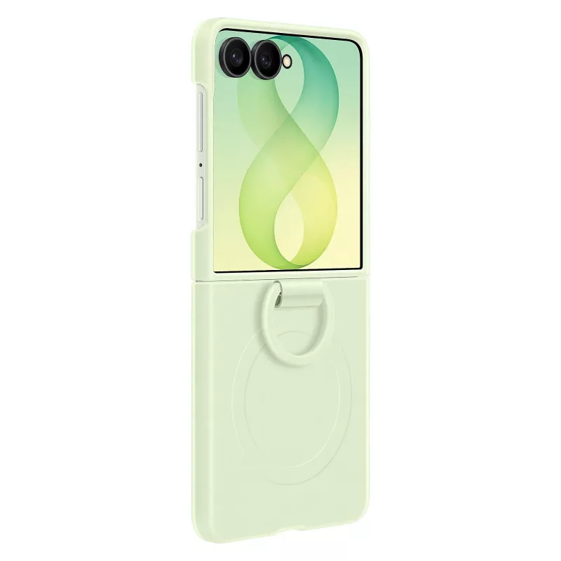 Samsung EF-EF776CGEGWW Silicone Ring Magnet Cover, skirtas Galaxy Z Flip8, žalia