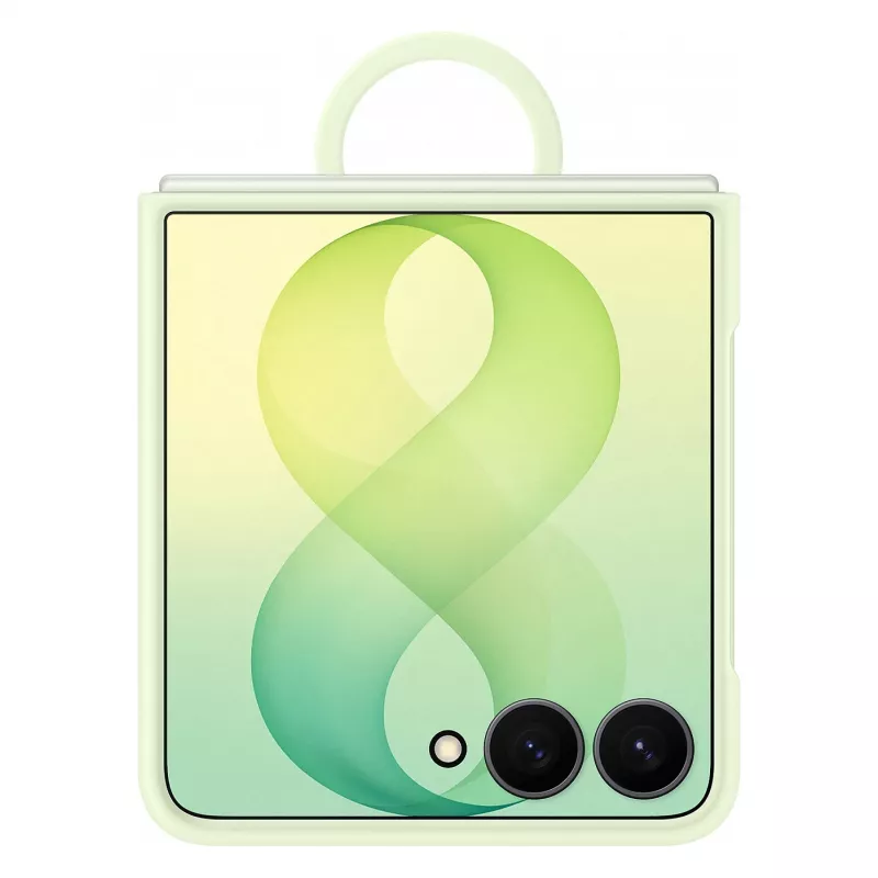 Samsung EF-EF776CGEGWW Silicone Ring Magnet Cover, skirtas Galaxy Z Flip8, žalia