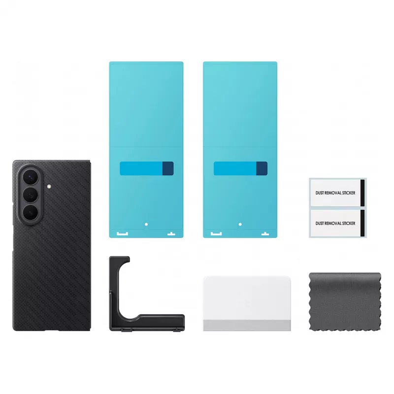 Samsung EF-KF976SBEGWW Carbon Magnet Case, skirtas Galaxy Fold 8 Ultra - juoda