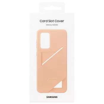 Samsung EF-OA336TPEGWW kortelės lizdo dangtelis, skirtas Galaxy A33 5G, persikų spalvos