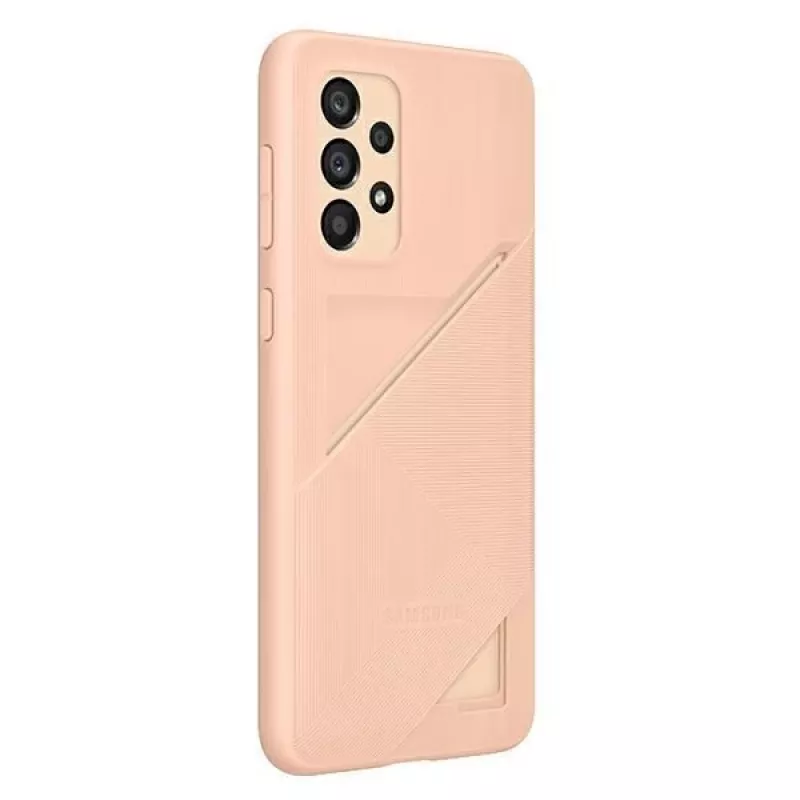 Samsung EF-OA336TPEGWW kortelės lizdo dangtelis, skirtas Galaxy A33 5G, persikų spalvos