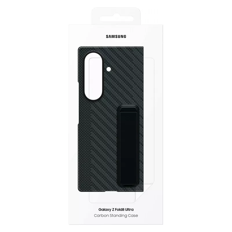 Samsung EF-XF976SBEGWW Carbon Standing Case, skirtas Galaxy Z Fold8 Ultra - juoda, S Pen lizdas, atrama