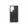 Samsung Enzo Aramid dėklas Galaxy S25 Ultra - juodas sidabrinis