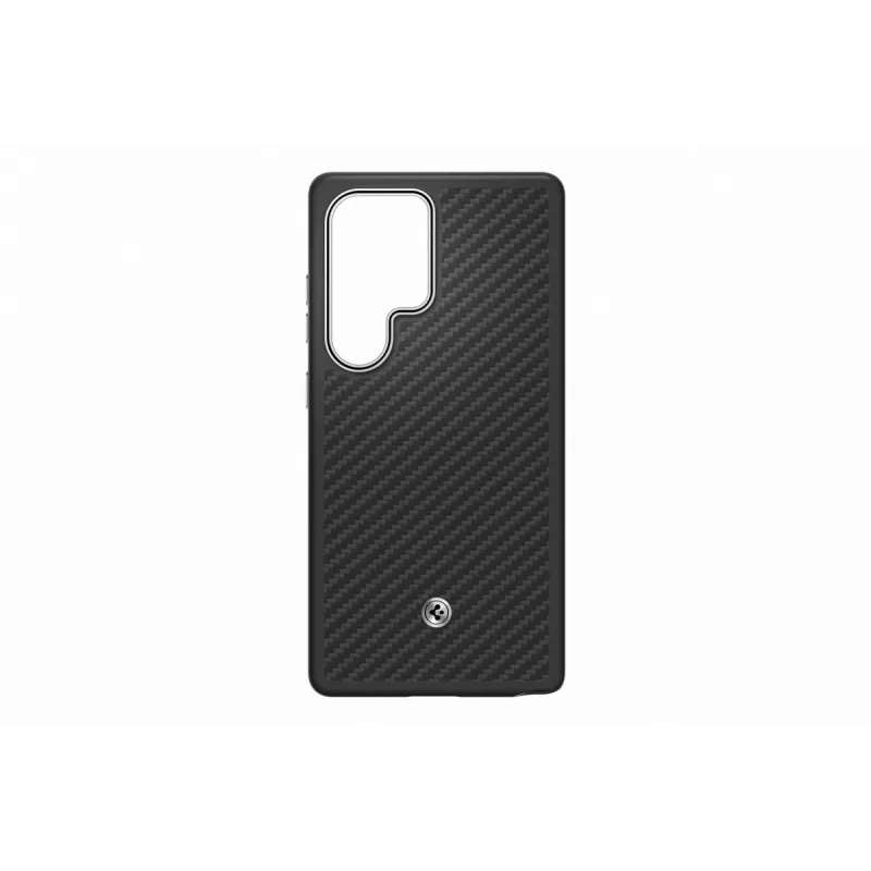 Samsung Enzo Aramid dėklas Galaxy S25 Ultra - juodas sidabrinis