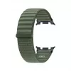 Samsung Fabric Band (M/L), skirtas Galaxy Watch9 ir Watch8 – Alyvuogių spalvos austo nailono laikrodžio dirželis