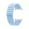 Samsung Fabric Band (S/M) Blue, skirtas Galaxy Watch8 ir Watch9 – austas išmaniojo laikrodžio dirželis, 20 mm tvirtinimo plotis, lipnus užsegimas