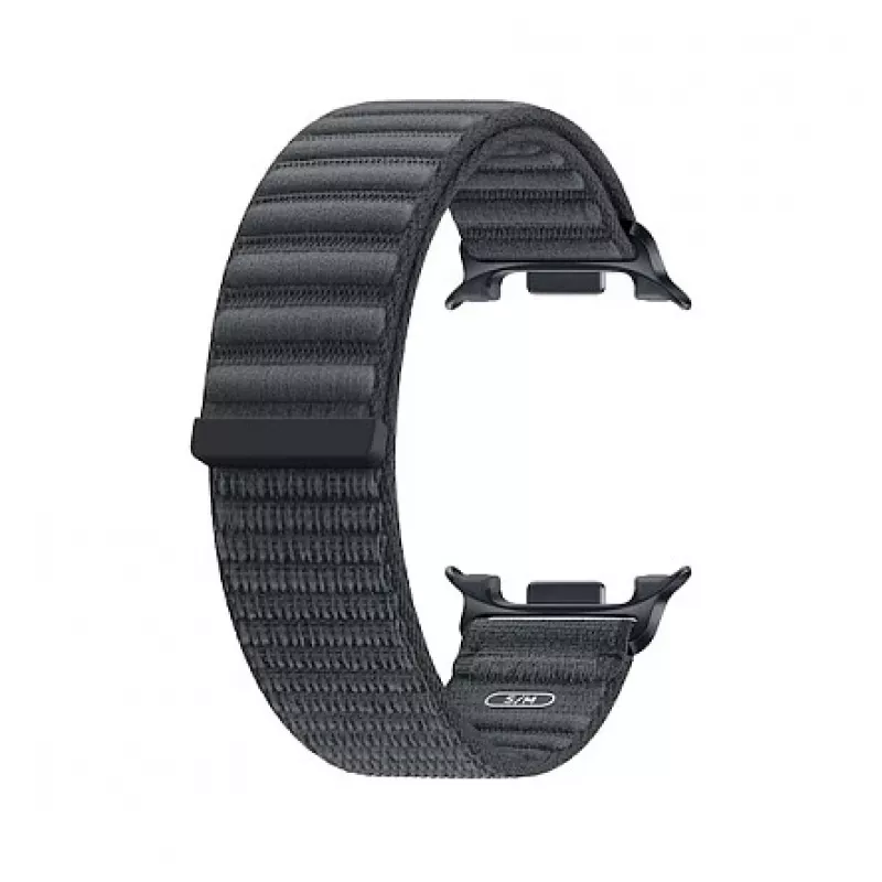 Samsung Fabric Band (S/M), skirtas Galaxy Watch9 ir Watch8 – juodas austas dirželis