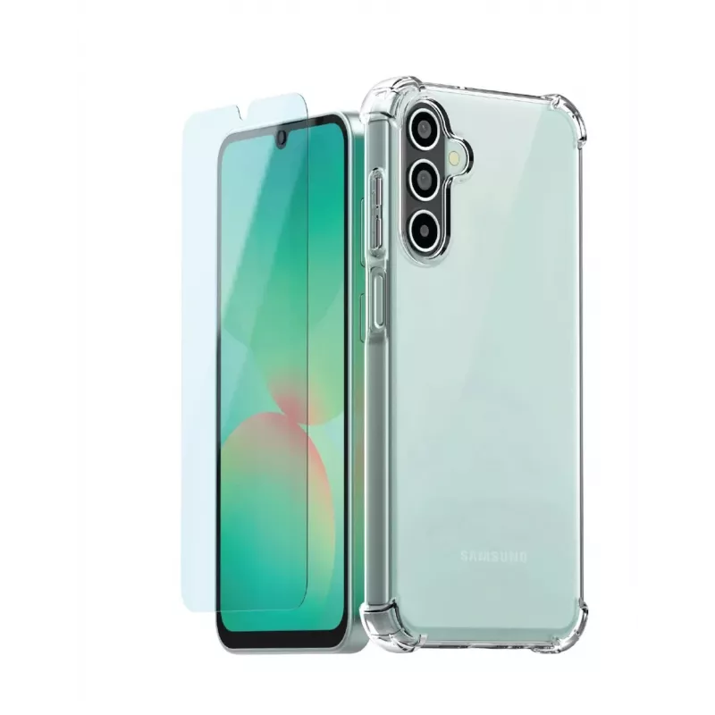 Samsung Galaxy A34 5G Dėklas ir Ekrano apsauga Rinkinys - Skaidrus