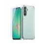 Samsung Galaxy A54 5G dėklas + grūdinto stiklo ekrano apsauga rinkinys - skaidrus