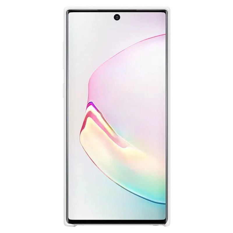 Samsung Galaxy Note 10 Silikoninis Dangtelis Baltas